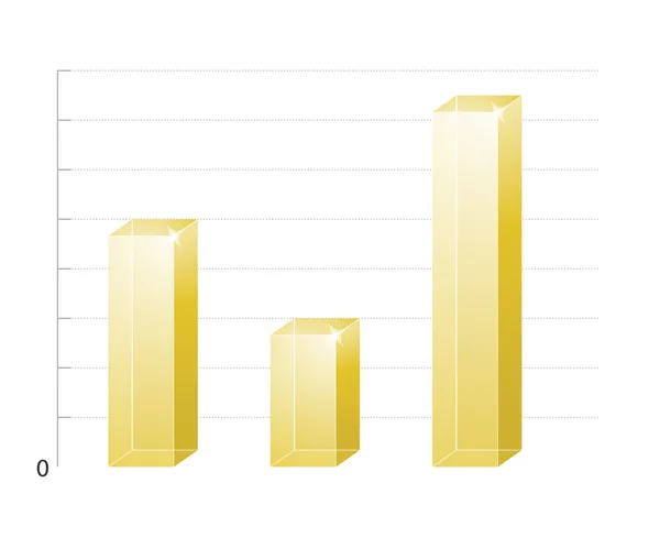 Gráfico dourado —  Vetores de Stock