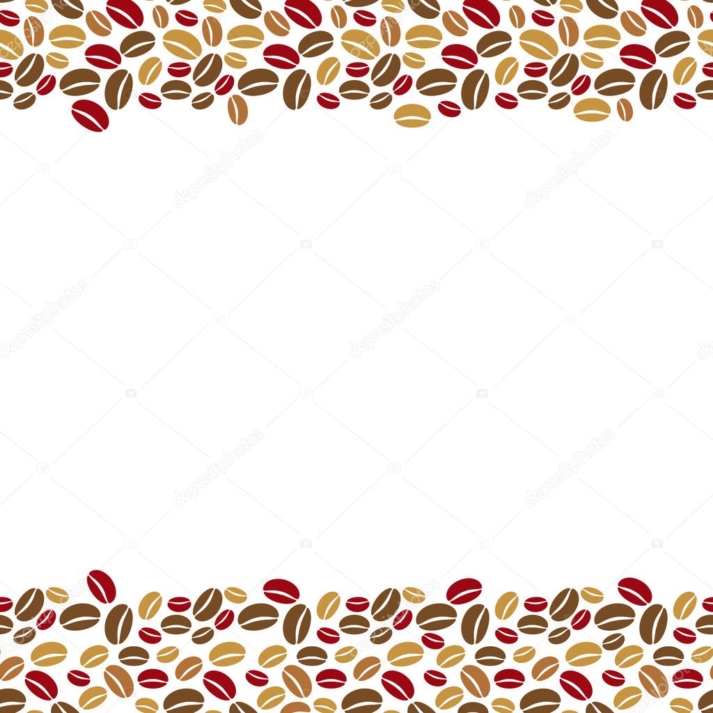 The Coffee Beans Border Stock Vector The Coffee Beans Border Stock Vector
