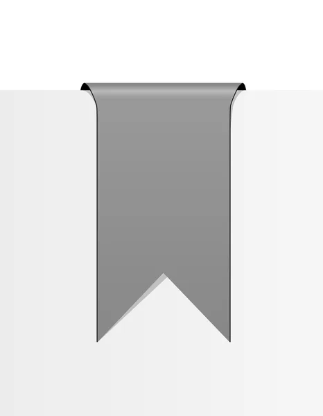 Ruban gris — Image vectorielle
