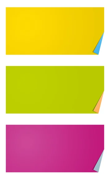 Étiquettes rectangulaires vierges — Image vectorielle