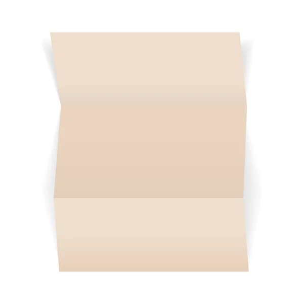 Pièce de papier brun — Image vectorielle