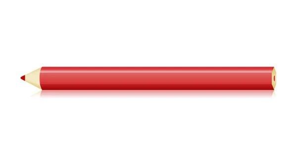 The red pencil — Stock Vector