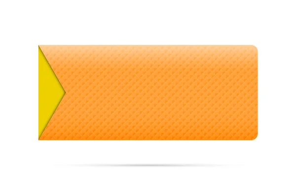 Le bouton orange avec flèche — Image vectorielle