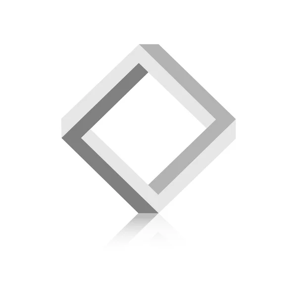 Geheimnisvolles Quadrat — Stockvektor