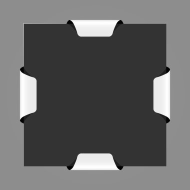 dört Etiketler şablon