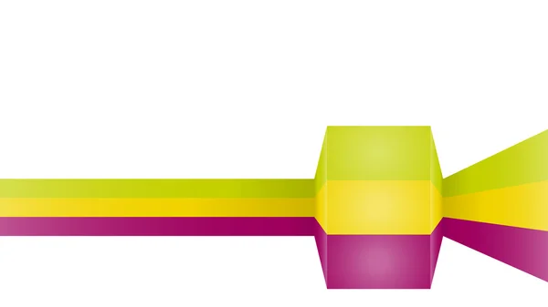 De drie kleurenbalk — Stockvector