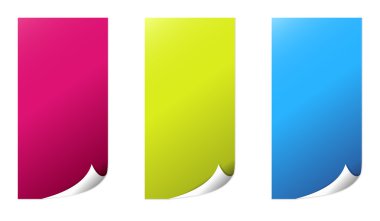 katlanmış köşeye etiketi