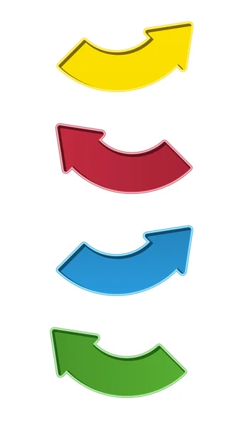 Flèches de couleur fraîche — Image vectorielle