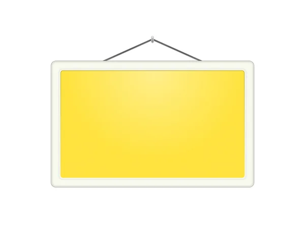 The yellow board — Stock Vector