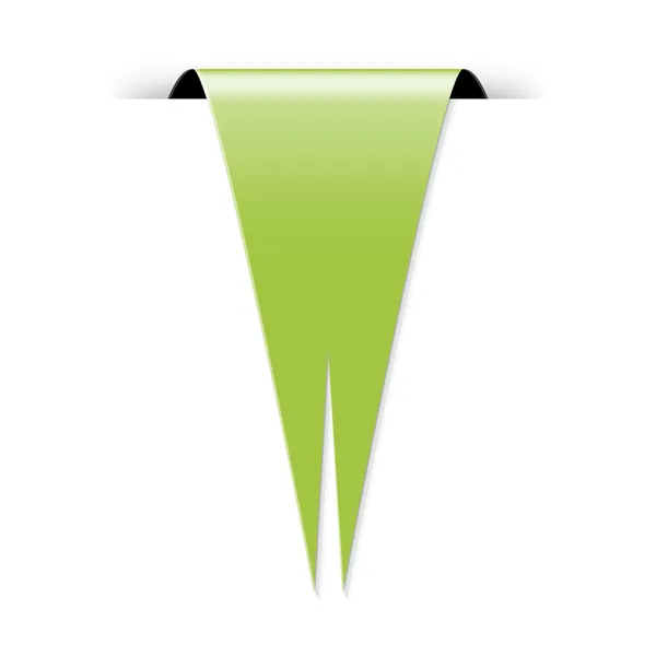 The green flag — Stock Vector