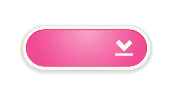 De knop roze downloaden — Stockvector