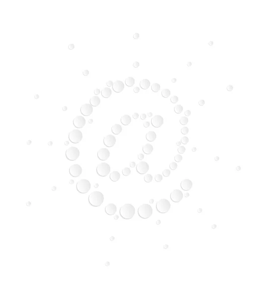 De zeepbel e-mail symbool — Stockvector