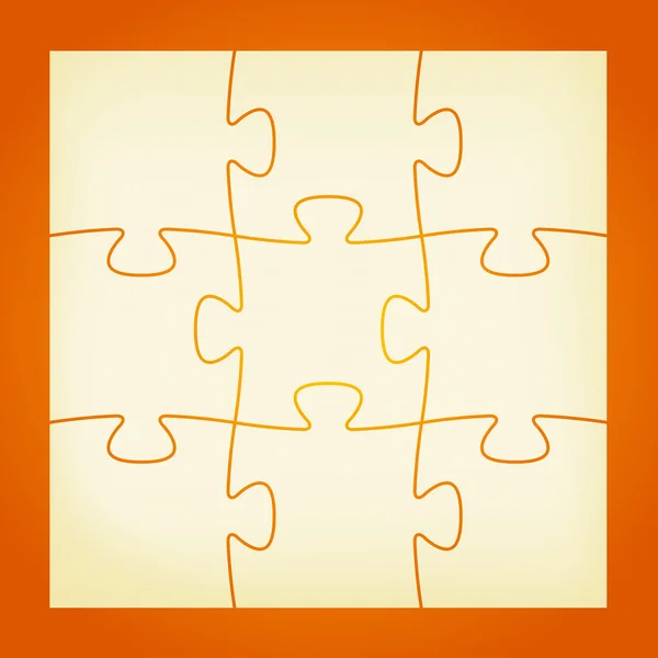 Puzzle isolé — Image vectorielle