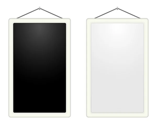 Two blank vertical boards — Stock Vector