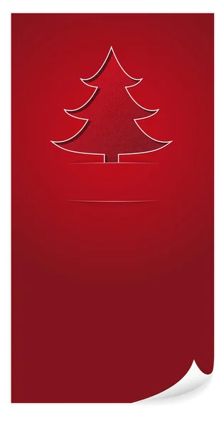 Noel ağacı ile banner — Stok Vektör