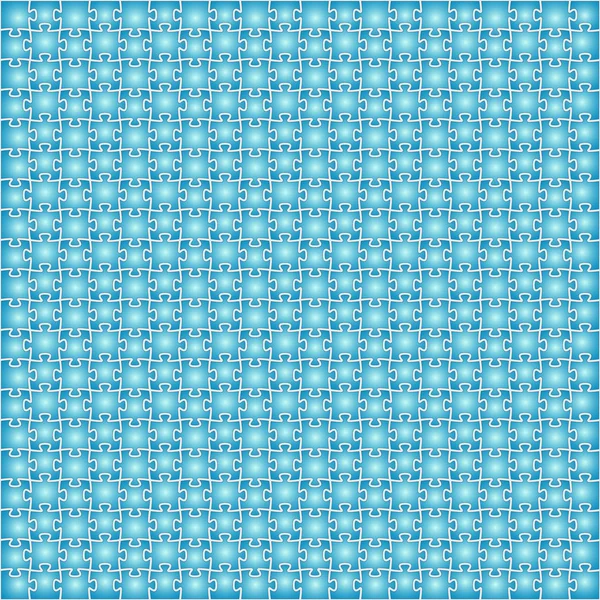 The blue glossy puzzle background — Stock Vector