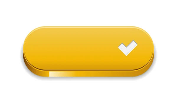 Le bouton Accepter jaune — Image vectorielle