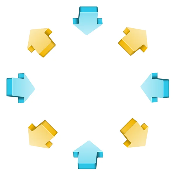 glosy okları daire kompozisyon