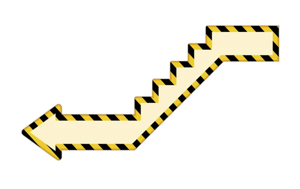 Stair arrow icon — Stock Vector