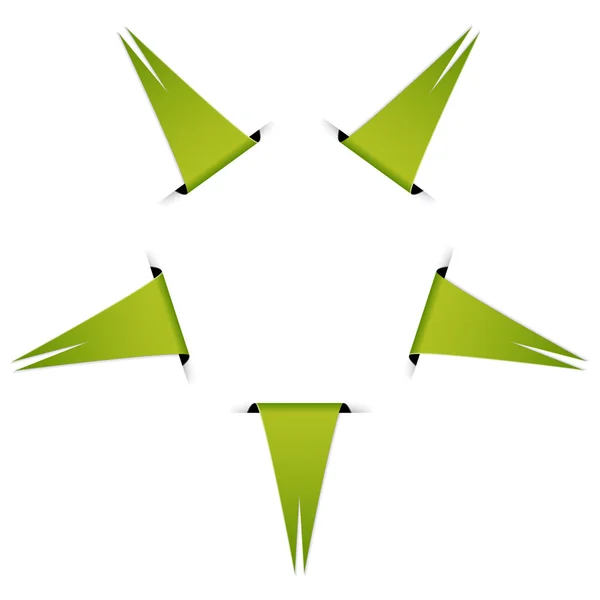 Hvězda složení lesklý vlajky — Stockový vektor