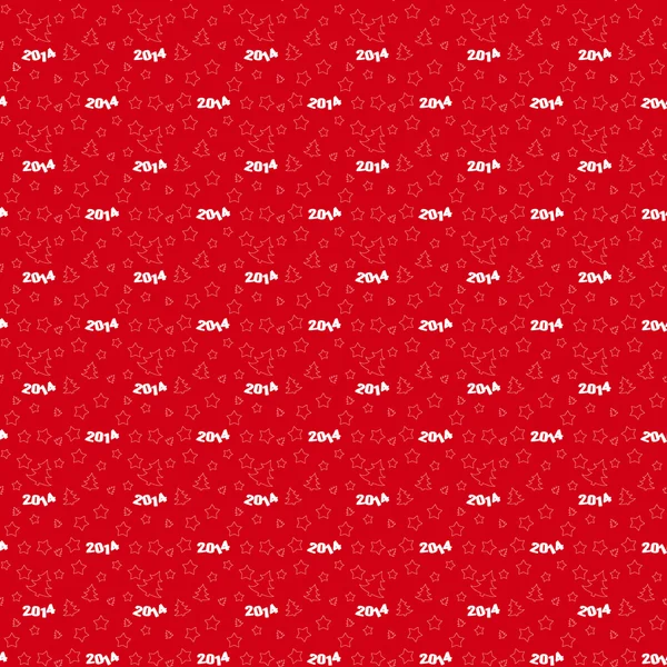 The red New Year background — Stock Vector