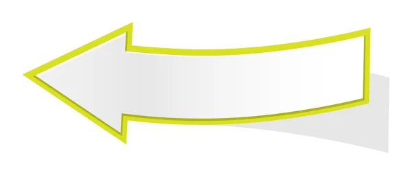 2 つ折りグリーンアロー — ストックベクタ