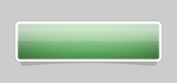 Der grüne Hochglanz-Knopf — Stockvektor