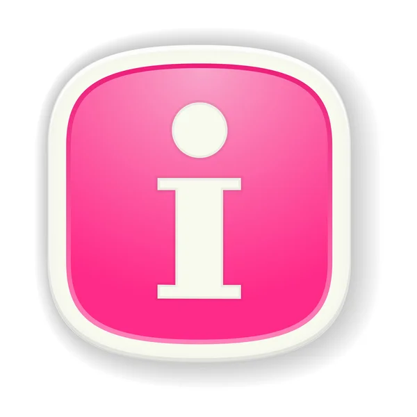 Le badge info glossy — Image vectorielle