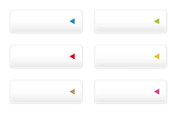 Beyaz düğme ok simge seti ile
