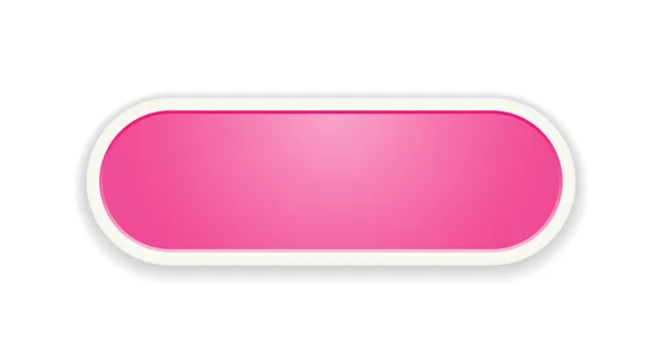 Розовая глянцевая кнопка — стоковый вектор