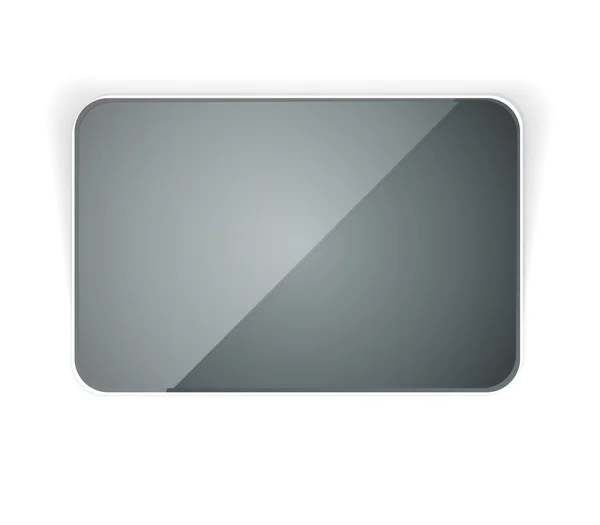 Bouton rectangle foncé — Image vectorielle