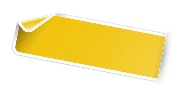 Blank yellow sticker — Stock Vector