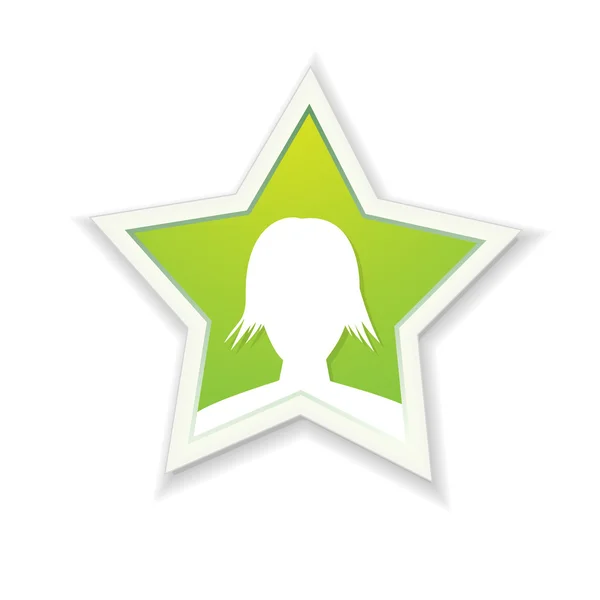 El icono estrella de la celebridad — Vector de stock