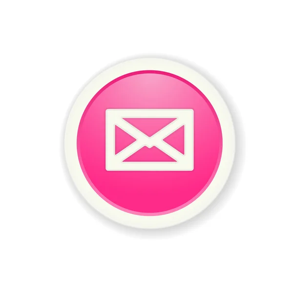 Het glanzende envelop pictogram — Stockvector