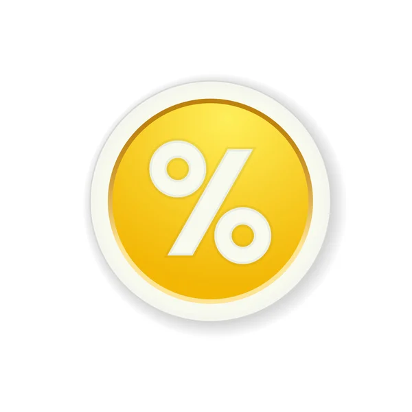 The discount button — Stock Vector