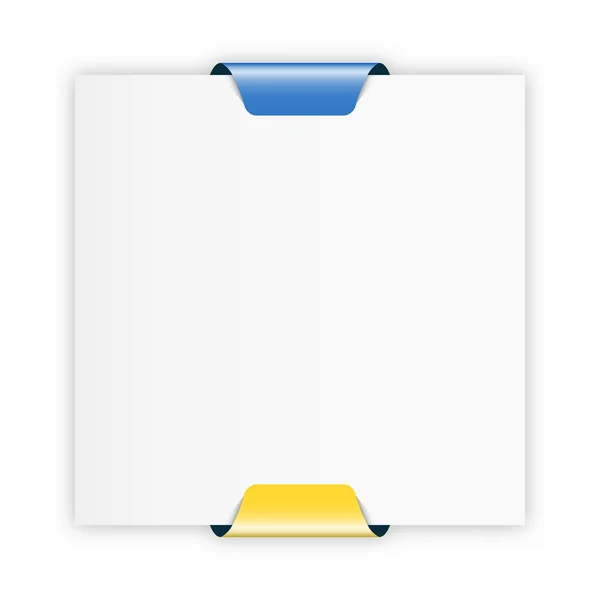 List papíru s barevný — Stockový vektor