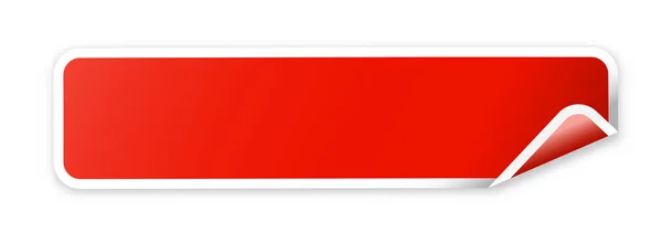 空白的红色网站横幅 — 图库矢量图片