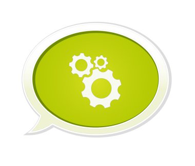 parlak kabarcık karikatür simgesi