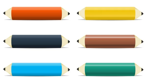 The pencil set — Stock Vector