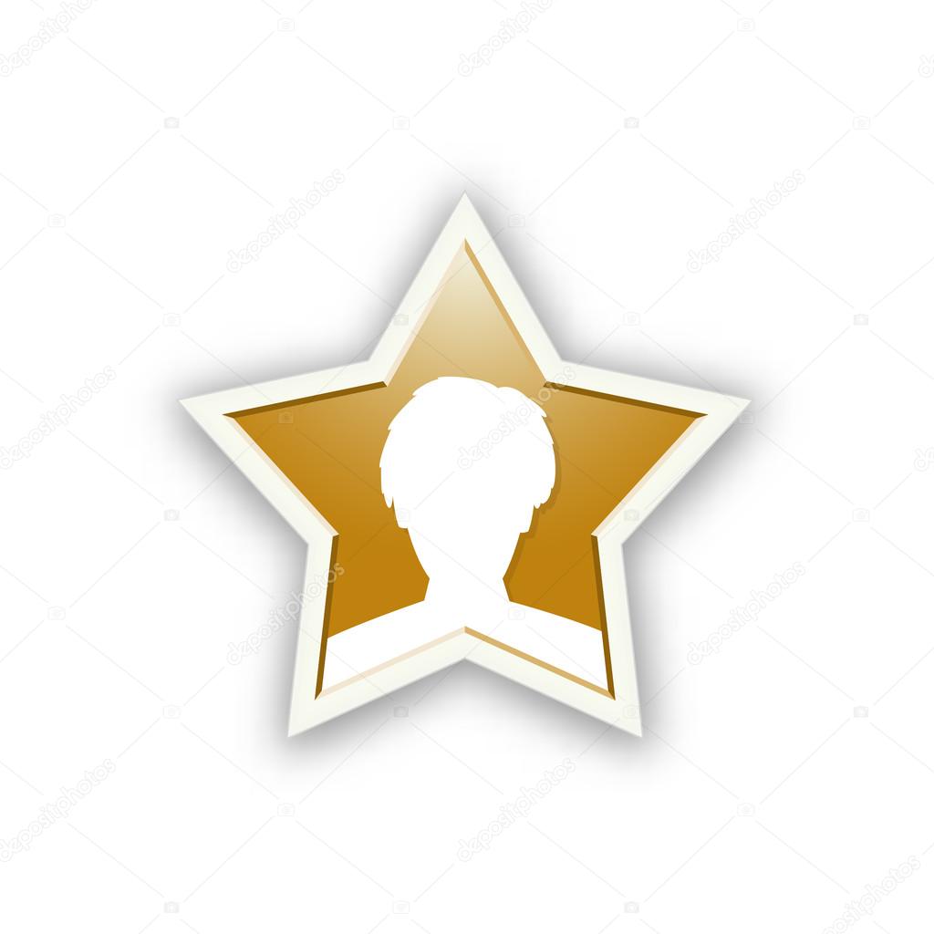 The celebrity star icon