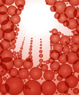 Kırmızı kabarcıklar elinde