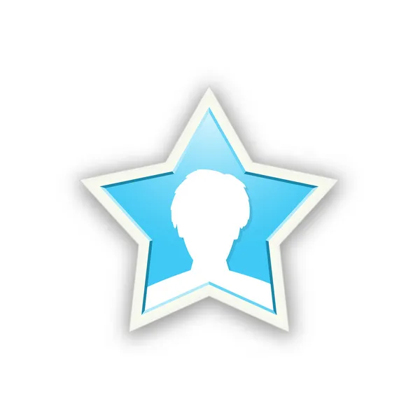 L'icona stella celebrità — Vettoriale Stock