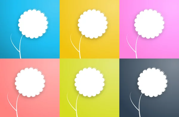 The set of flowers — Stock Vector