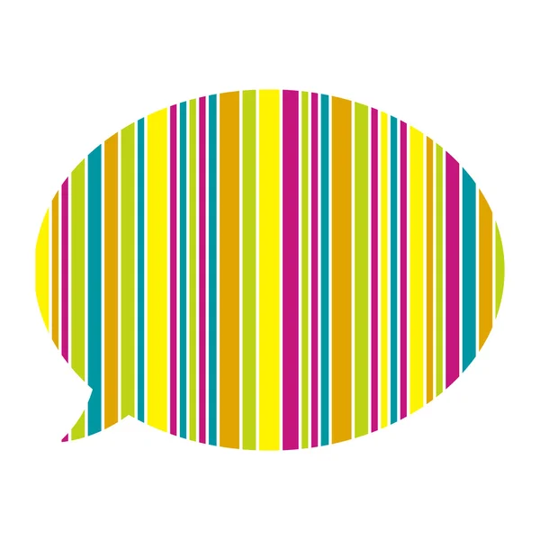 The stylish speech bubble — Stock Vector