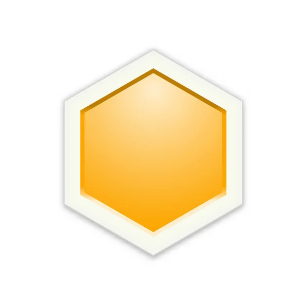 La plantilla de hexágono en blanco — Vector de stock