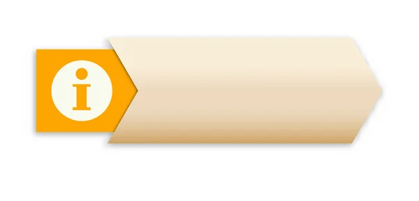 La flecha con icono de información — Vector de stock