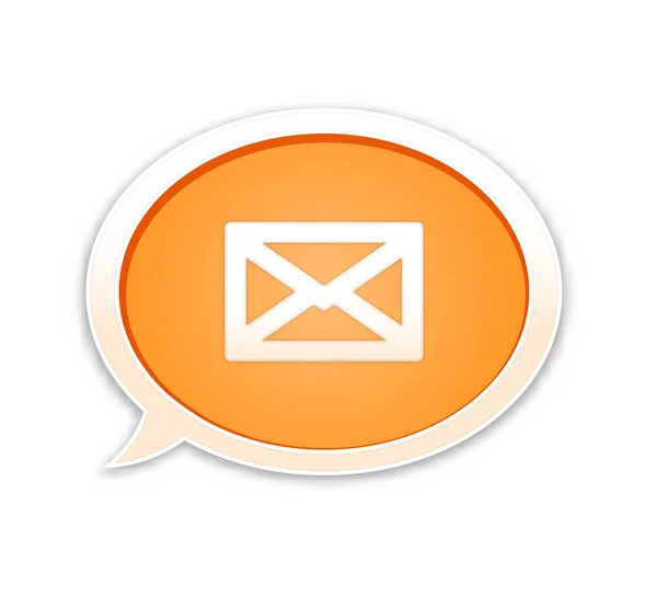 A bolha de fala com ícone de envelope — Vetor de Stock
