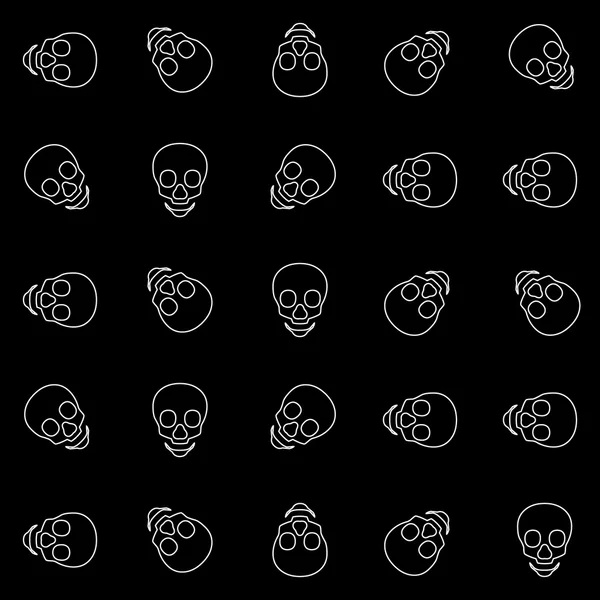 El fondo del cráneo — Archivo Imágenes Vectoriales