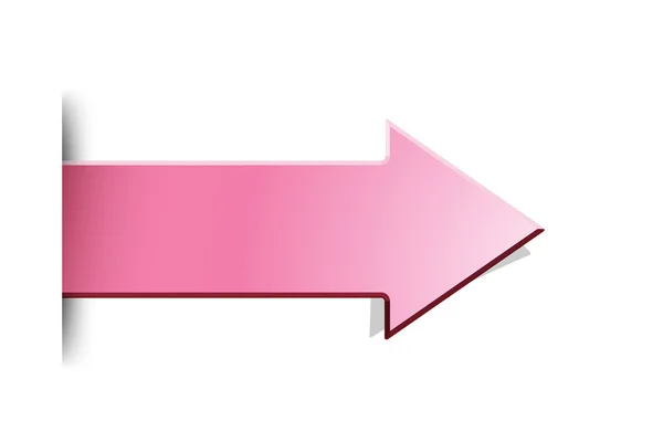The pink arrow — Stock Vector