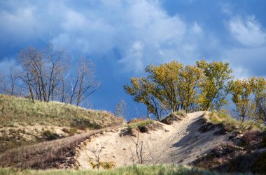 bir michigan state park tırmanma dik tepeleri